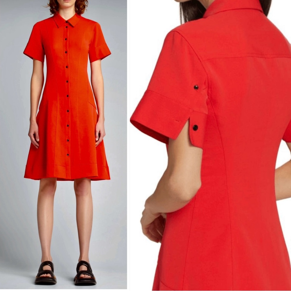 Proenza Schouler Button-Front Shirt Dress
